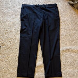 Men's Kiton Dark Charcoal Wool Dress Pants